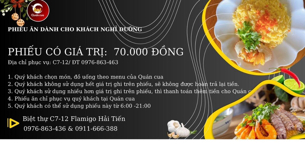 Flaming Hai Tien - Can Goc 2 Phong - View 2 Mat Bien Thanh Hóa Exterior foto
